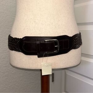 New, Coldwater Creek Ashbury Braided Wide Belt